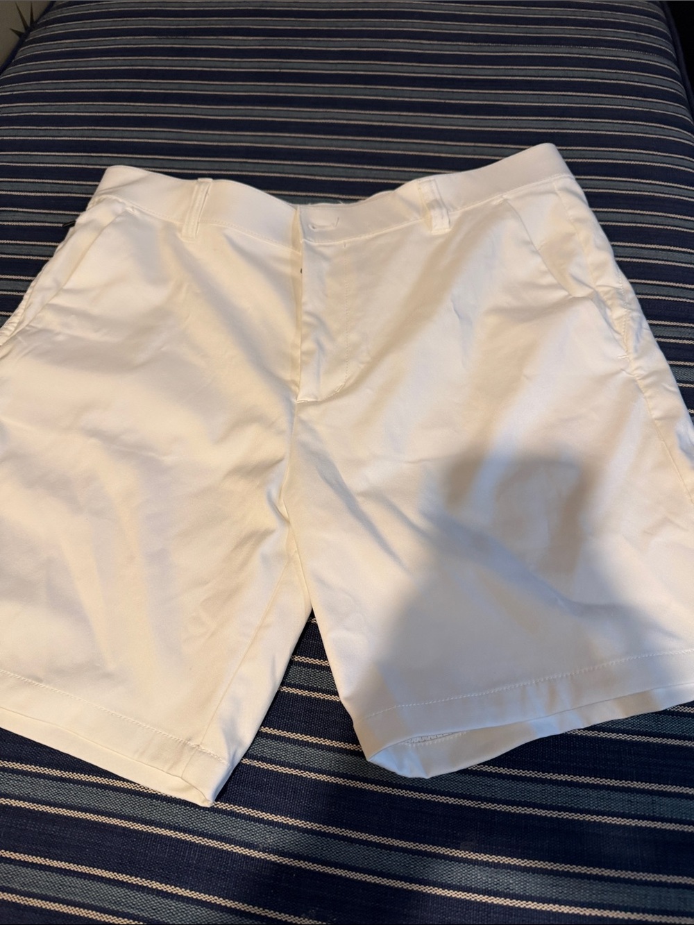 Saxx Men's White Flat Front Performance Shorts